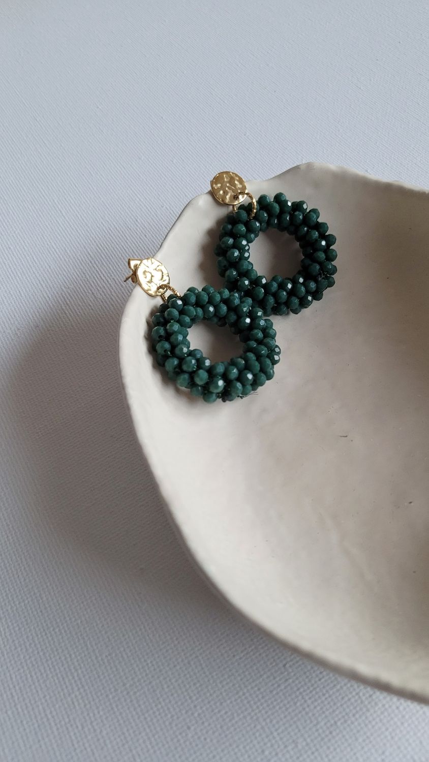 Ohrringe "glow" smaragd