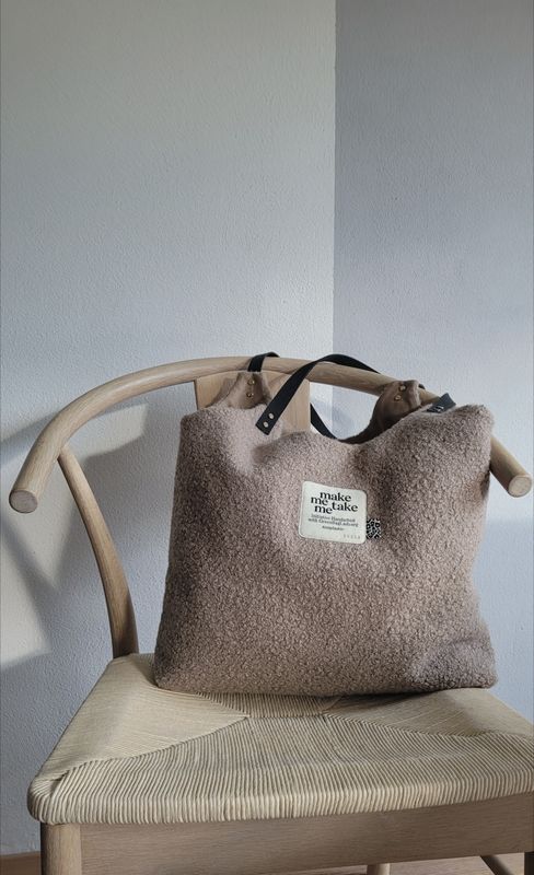 Bouclé-Bag "taupe"
