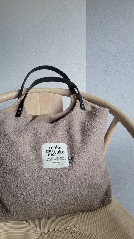 Bouclé-Bag "taupe"