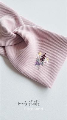 handbesticktes Stirnband 