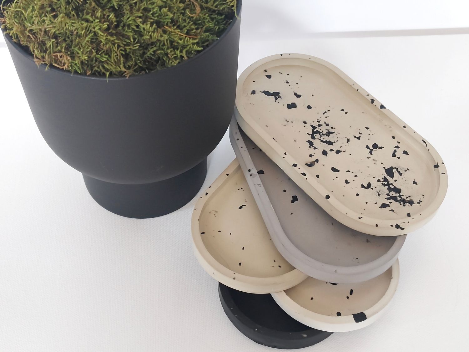 Deko Schale oval lang