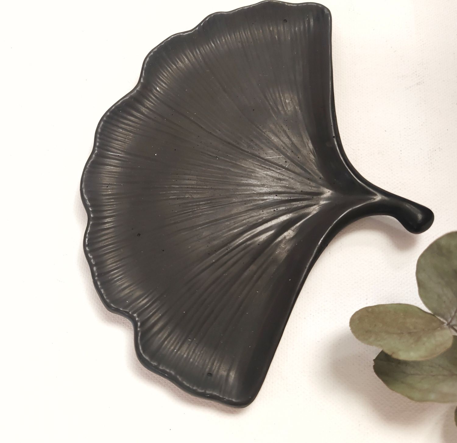 Deko Teller "ginko blatt"