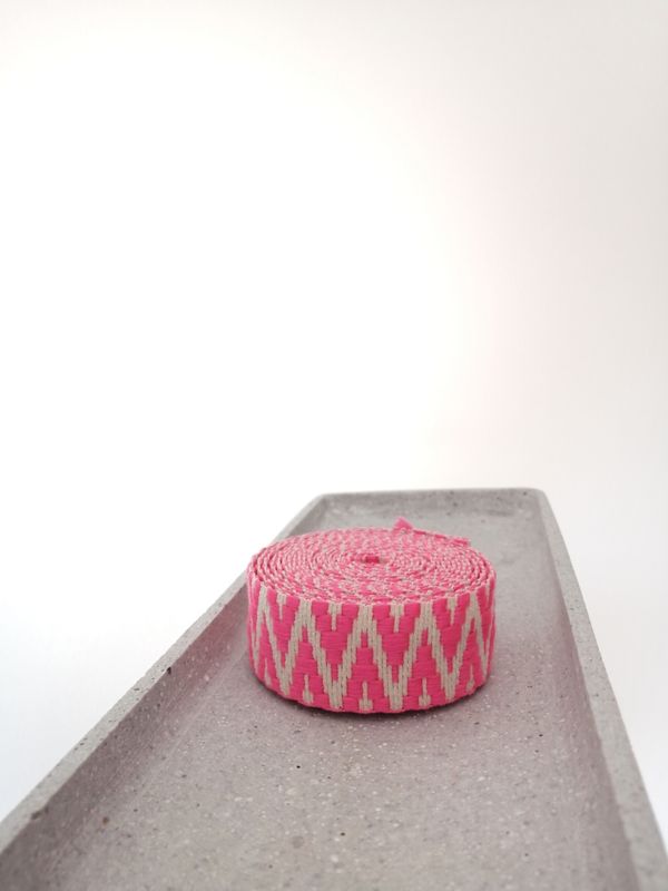 Phone Strap "zigzag pink neon" short