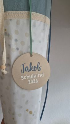 Holzanhänger für Schultüten Holzanhänger für Schultüten