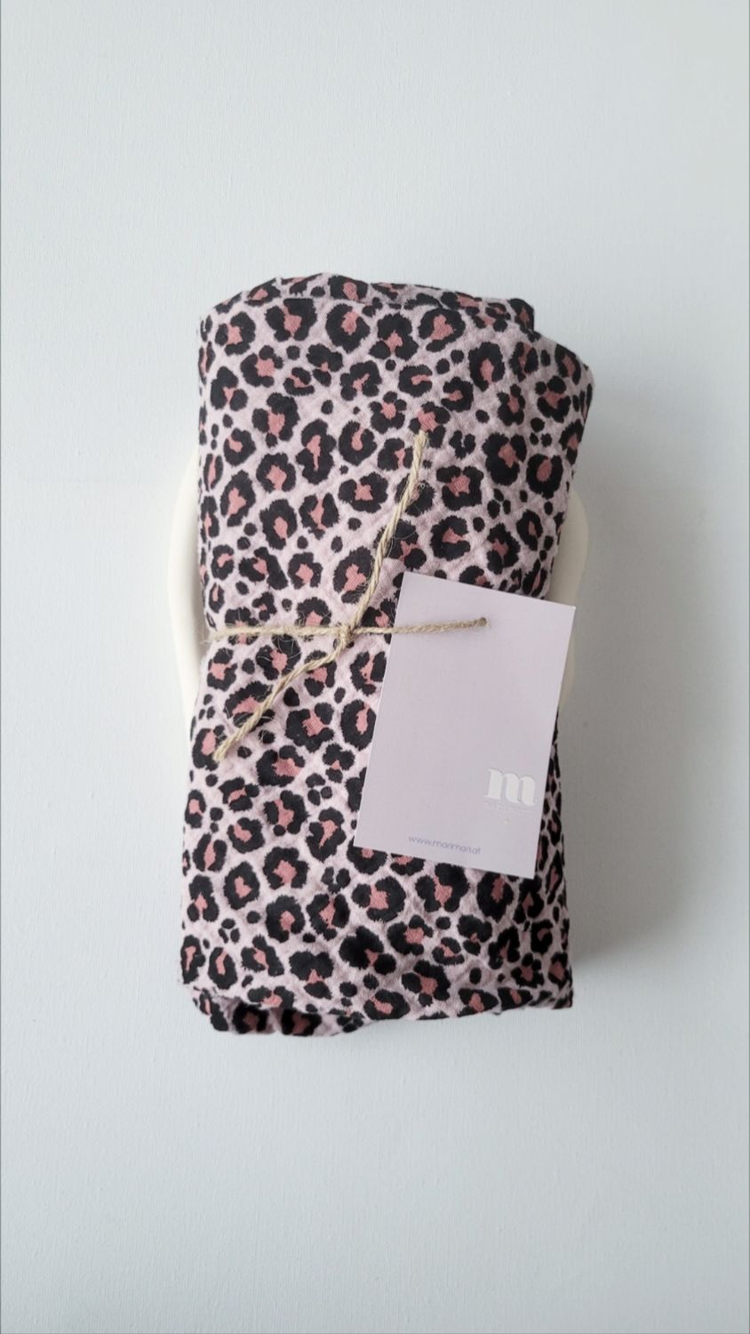 Musselintuch "leo rose"