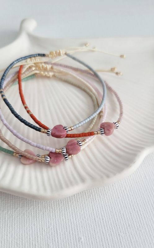 Armband "rose heart"