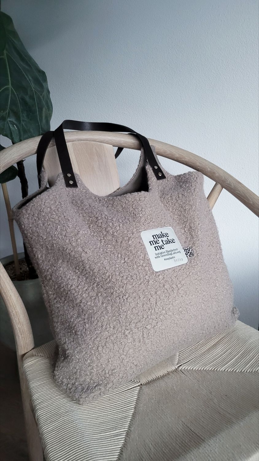 Bouclé-Bag "taupe"