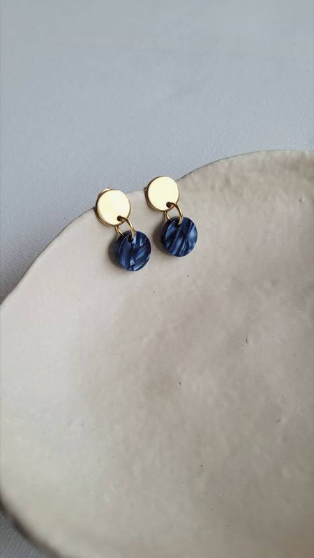 Ohrringe "petit" darkblue sea