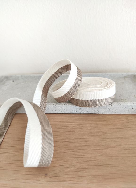 Phone Strap "white`n beige"