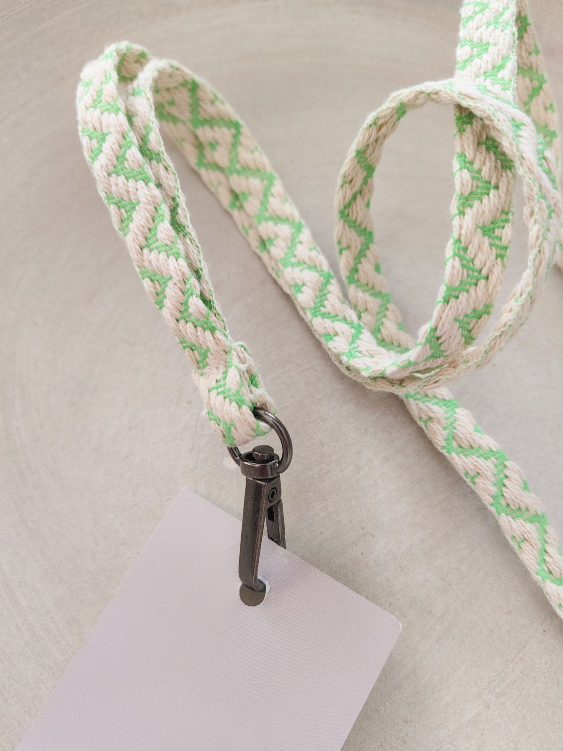 Phone Strap "zigzag neongreen"