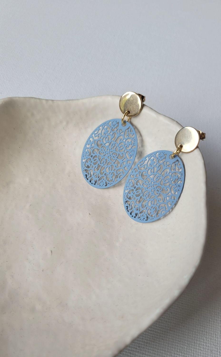 Ohrringe "ornament" dusty blue