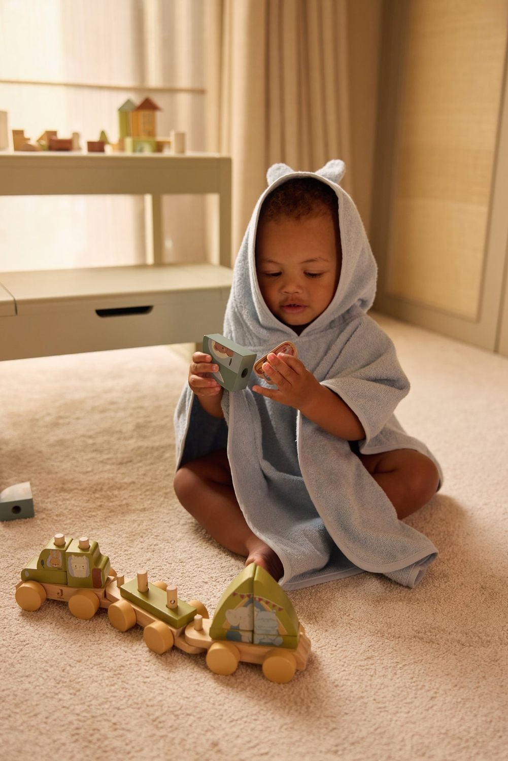 Badeponcho Badeponcho "miffy" wolkenblau