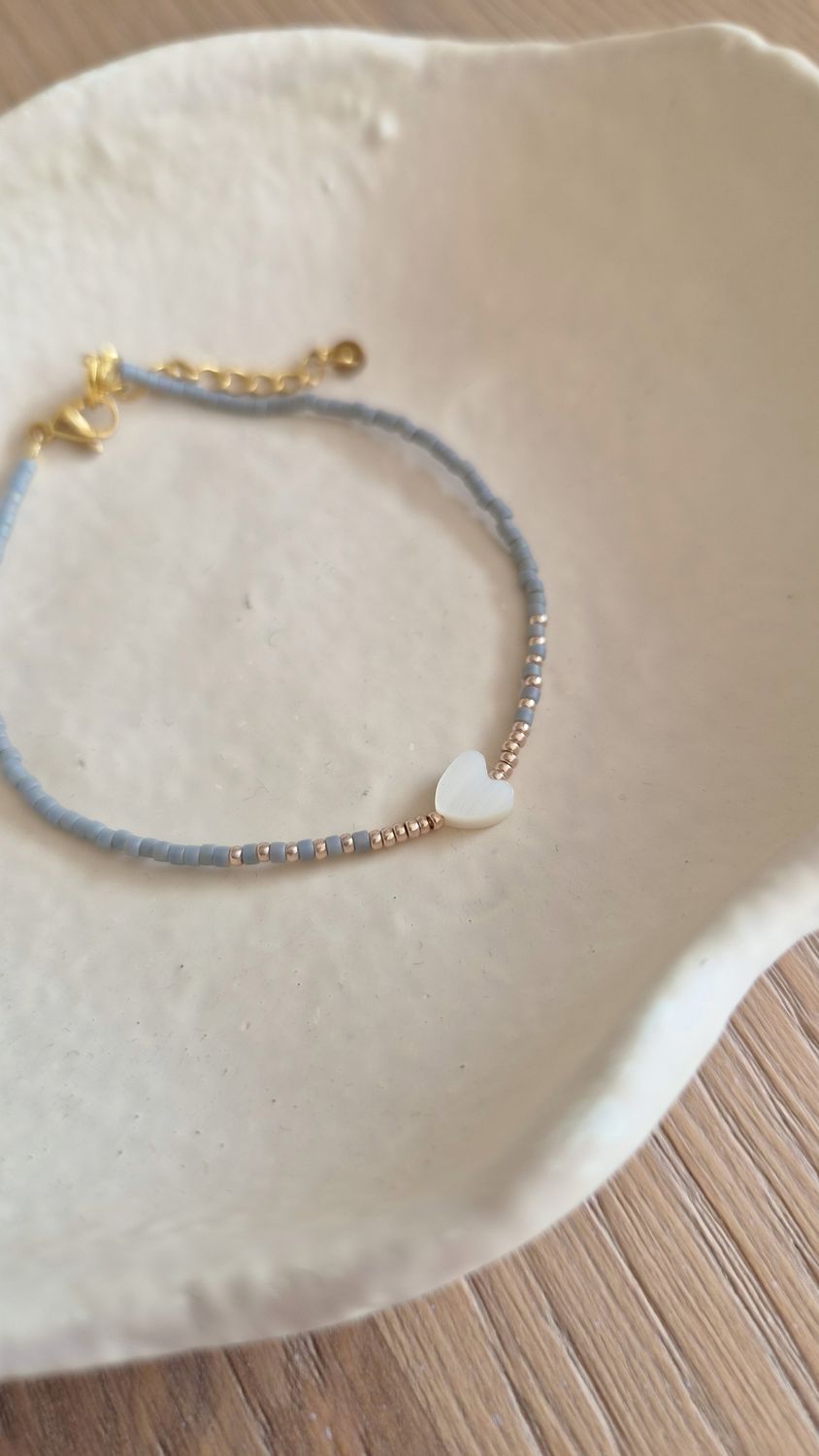 Armband "amici" samtgrau