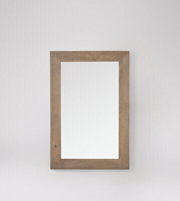 Swoon valente rectangular mirror décor sandblasted grey