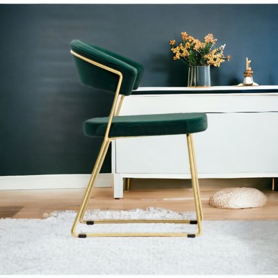 New York Chair by Connubia Calligaris Green velvet
