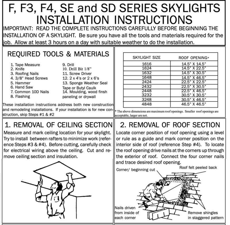 Shingled Roof - Skylight Installation