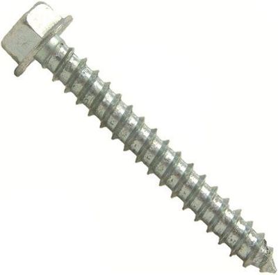 1" WHITE HEX HEAD SCREWS