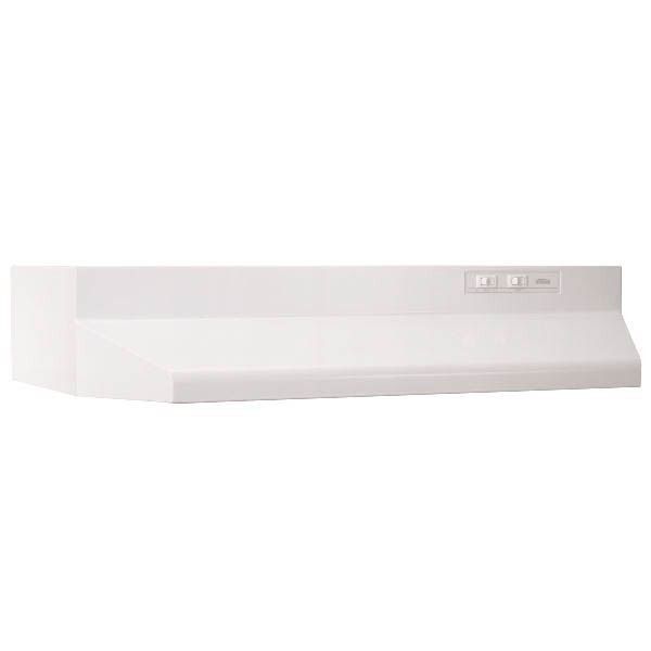 30" WHITE RECTANGULAR DUCTED RANGE HOOD