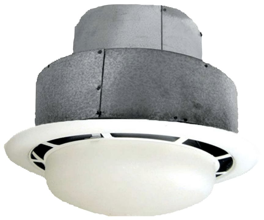 8" EXHAUST BATH FAN W/ LIGHT