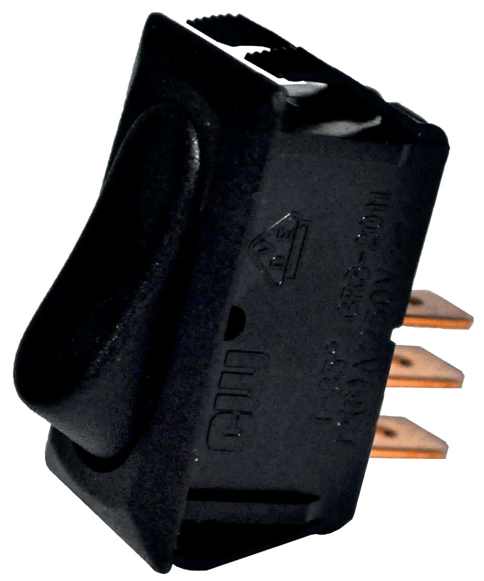 Black Rocker Switch - Light