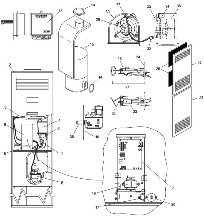 DGAM/DGAT/DLA S E&F Parts