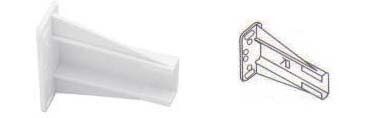 End Socket (2) For Side Mount Drawer Guides