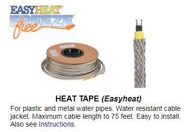 Heat Tape Info