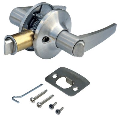 Nickel Privacy Lever Lockset