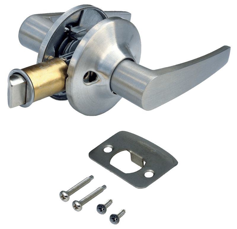 Nickel Passage Lever Lockset