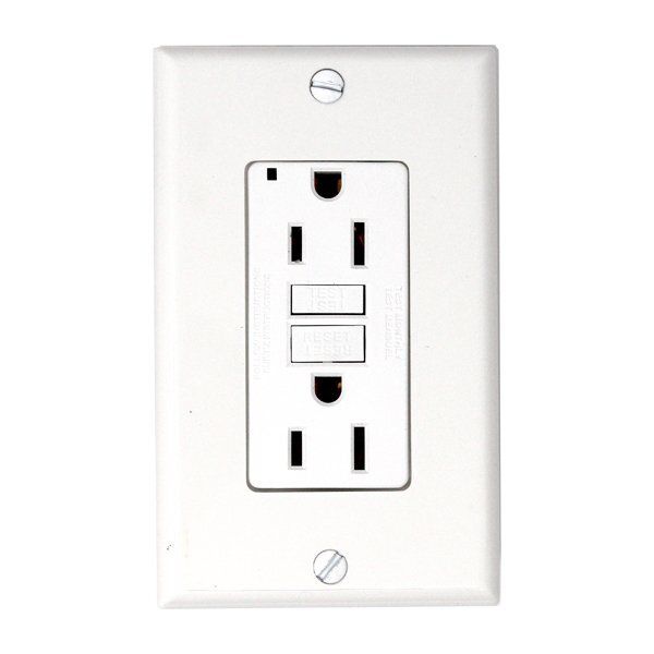 Sc Gfi  W/ Coverplate White