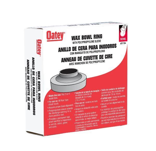 Toilet Wax Bowl Ring W/ Sleeve