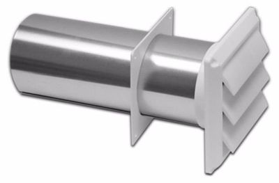 White 4" Louver Vent