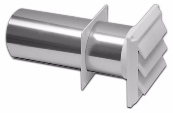 White 4" Louver Vent