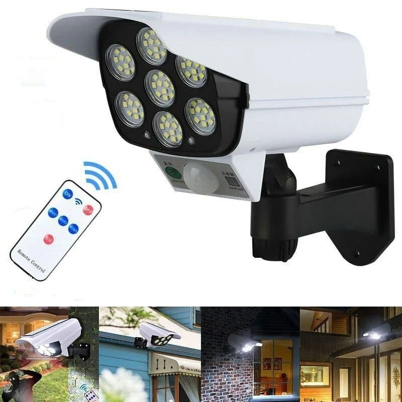 Lampe solaire d&#39;extérieur à 77 led avec détecteur de mouvement, projecteur étanche, applique murale, idéal pour un jardin, une rue ou une cour