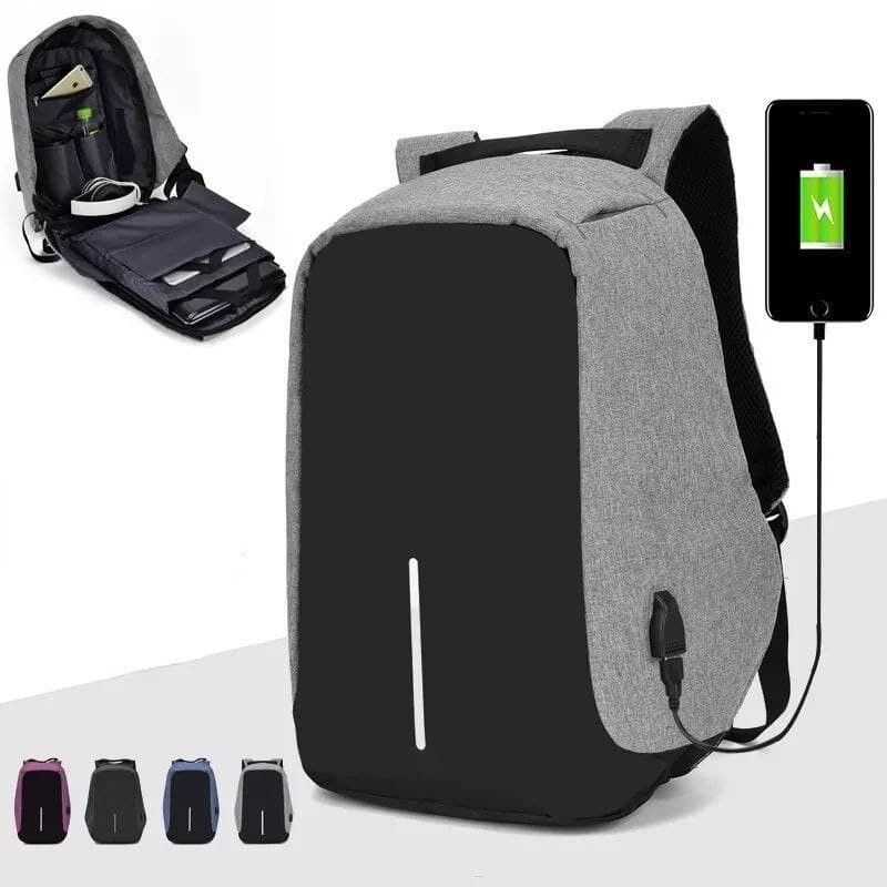 Sac à Dos Étanche pour Ranger l&#39;Ordinateur Portable, École, Voyage, Antivol, USB, Homme et Femme, Taille 15,6, 16, 17 Pouces