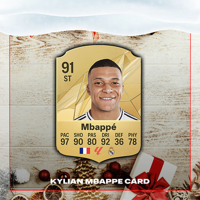 Kylian Mbappe 91 Card