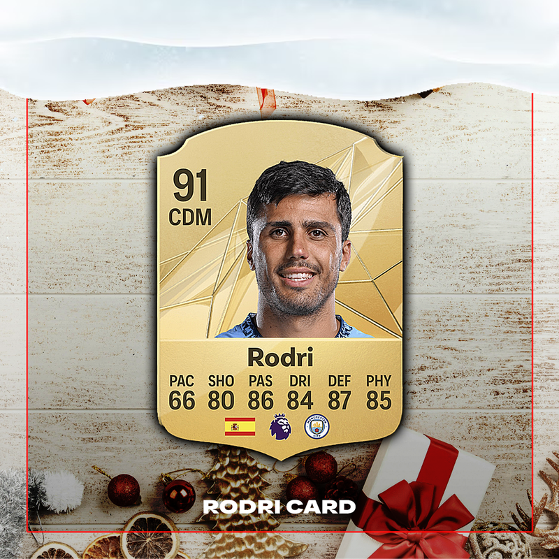 Rodri 91 Card
