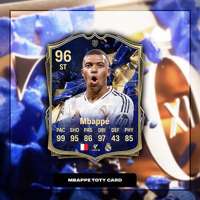 Kylian Mbappe TOTY Card