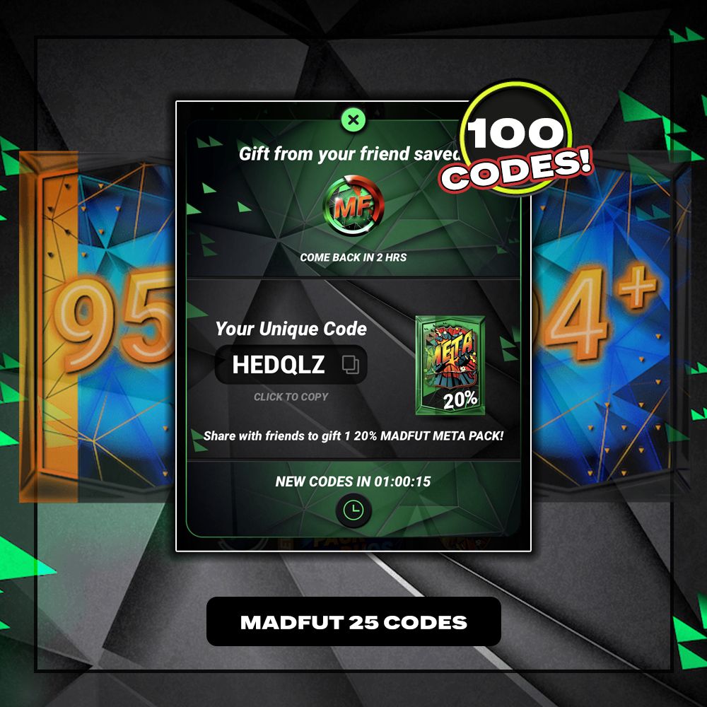 x100 MadFut Codes