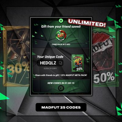 MadFut 25 Unlimited Codes