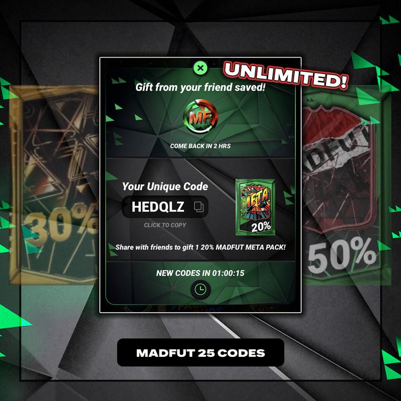 MadFut 25 Unlimited Codes