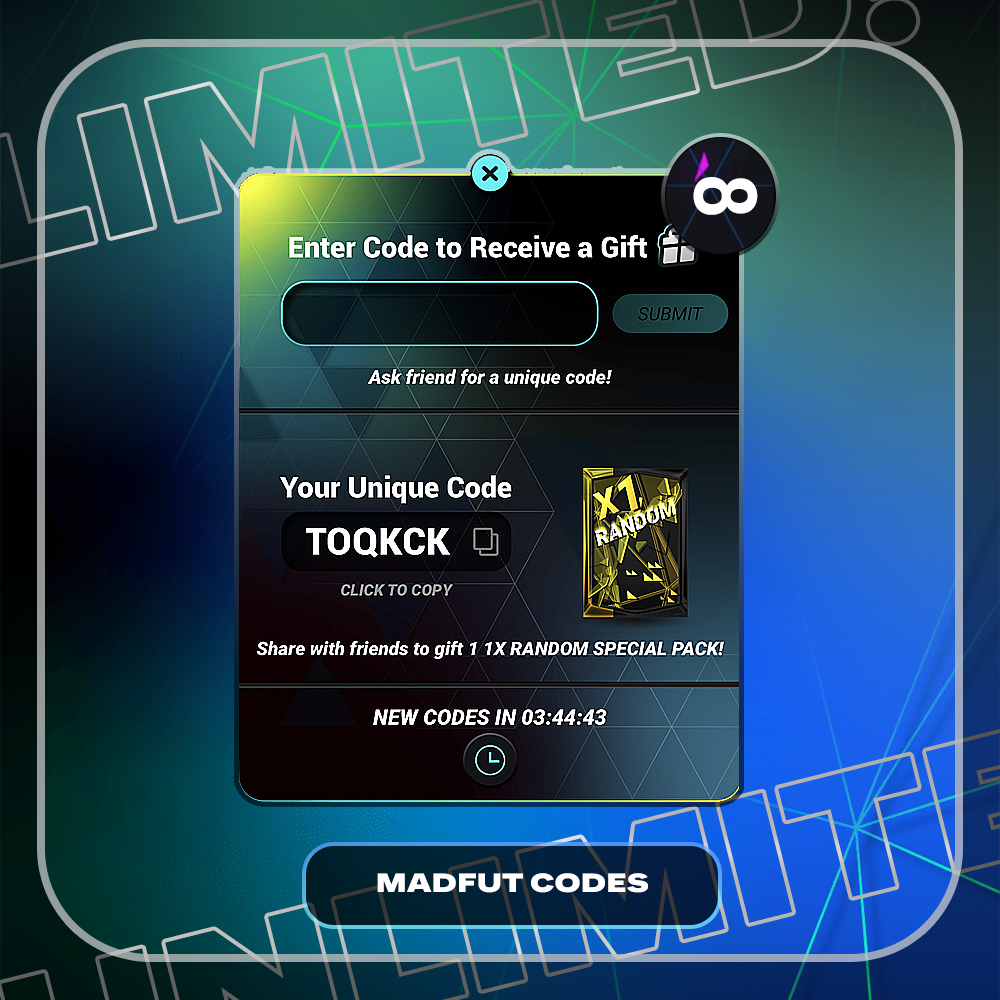 Unlimited MadFut Codes