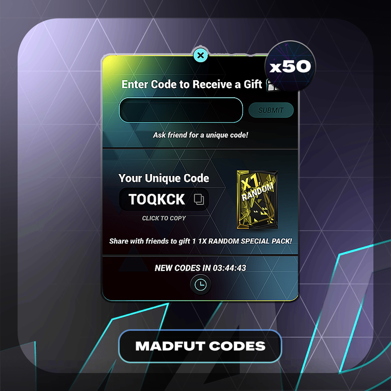 x50 MadFut Codes