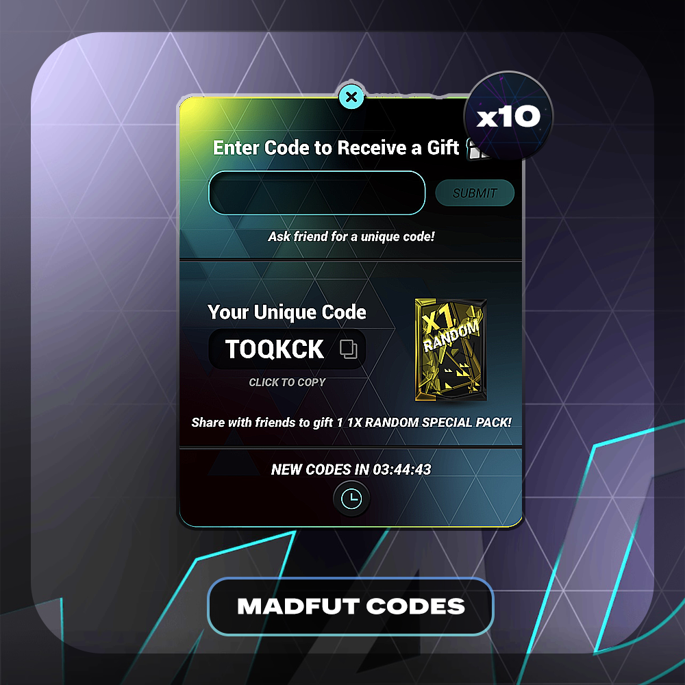 x10 MadFut Codes
