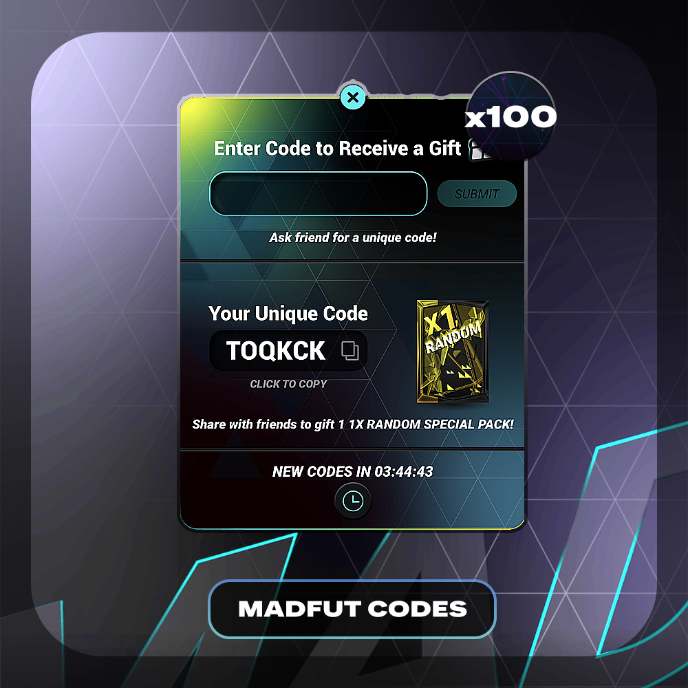 x100 MadFut Codes