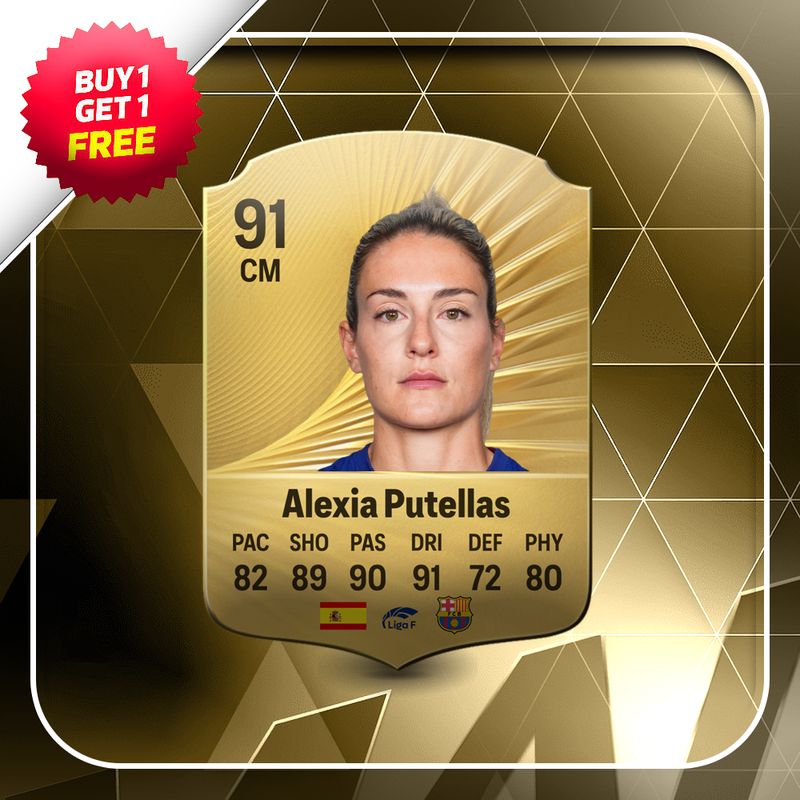 Alexia Putellas Gold 91 Card