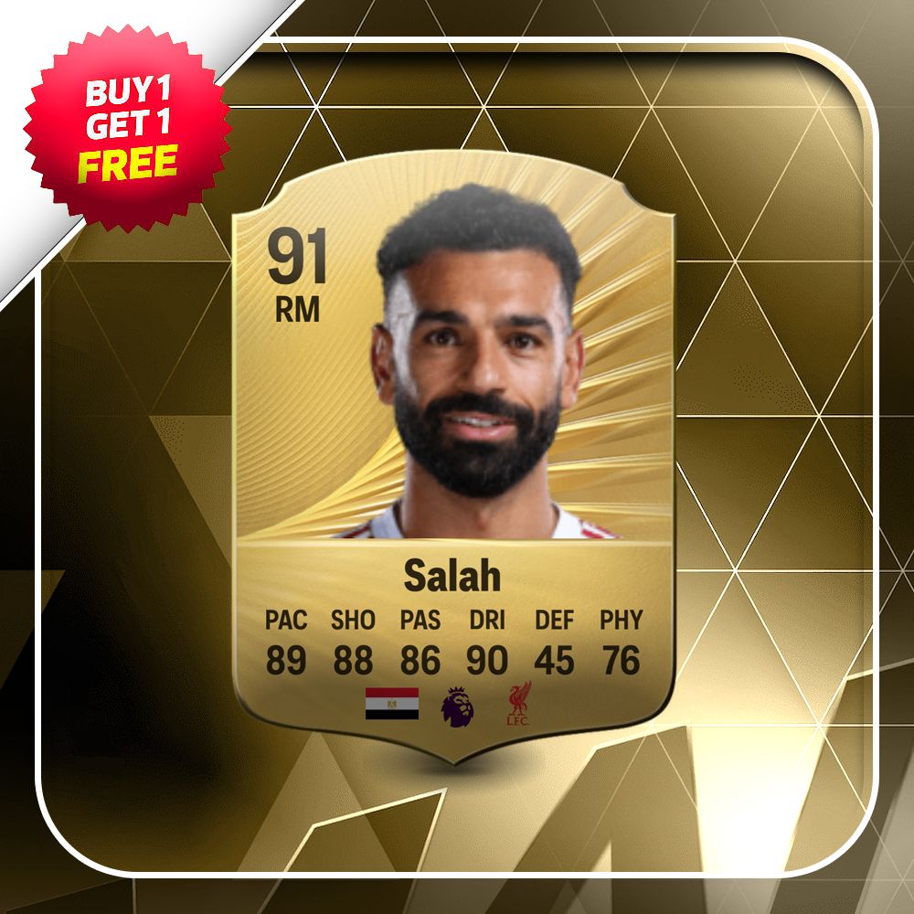 Mohamed Salah Gold 91 Card