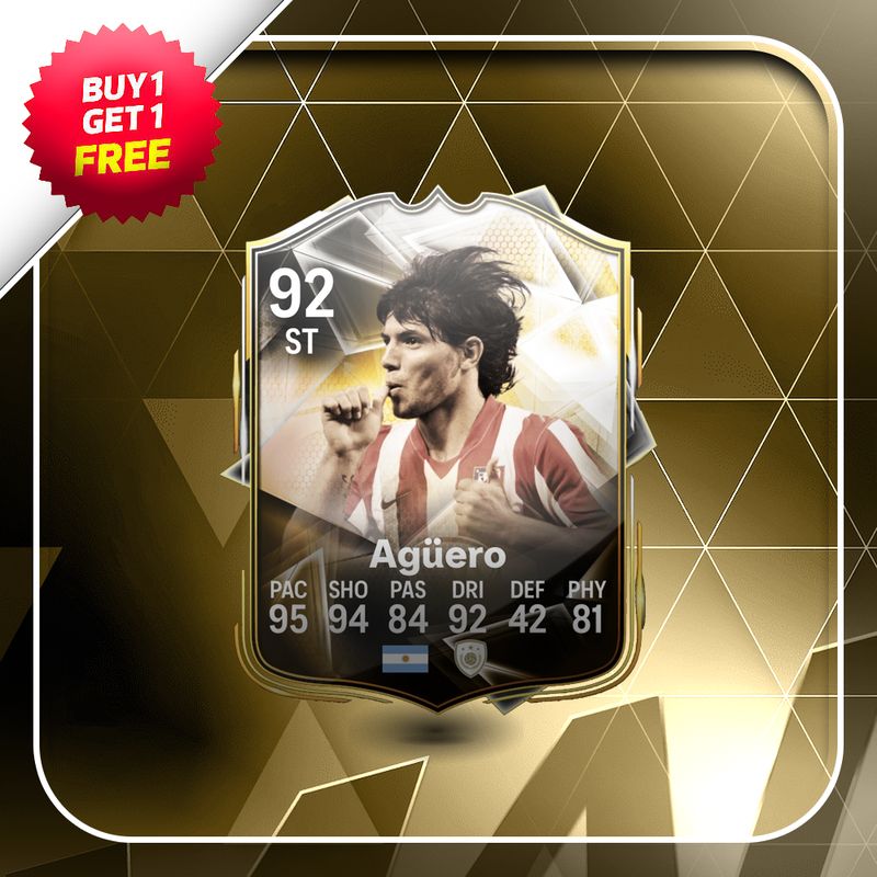 Aguero 92 MadFut Icon Card
