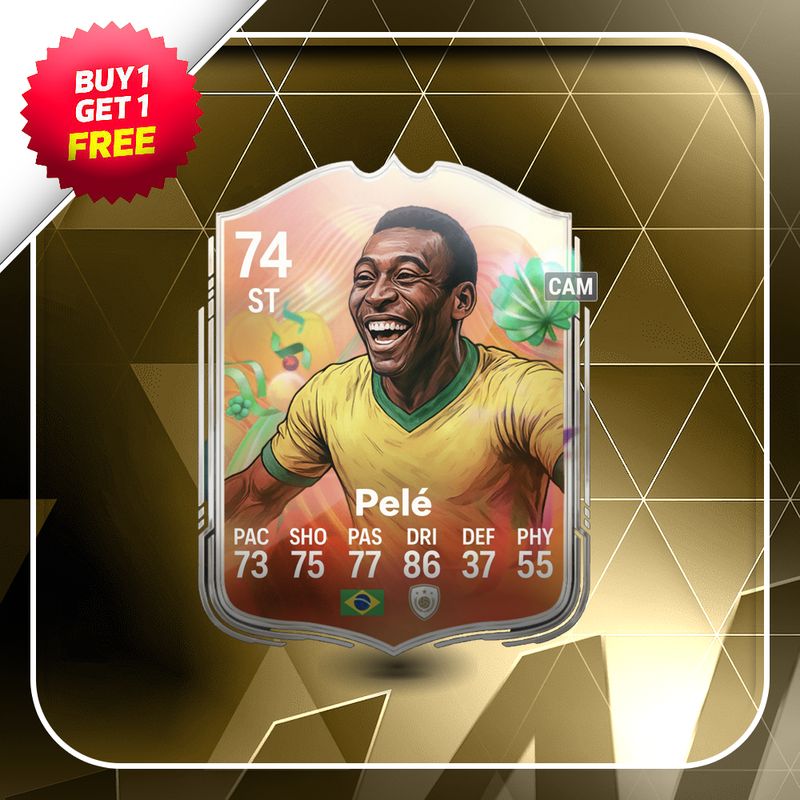 Pele 74 Silver Superstar Card