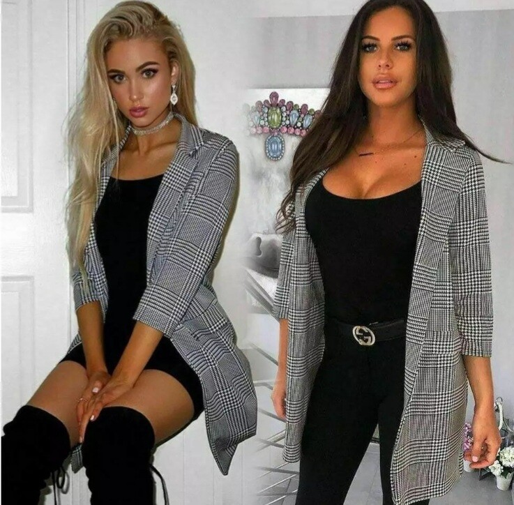 Check Tartan Blazer